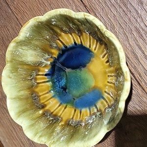 Vintage Drip Glazed Bowl